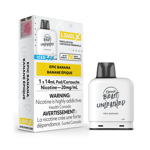 Level X 7k - Flavour Beast & Drip'n Premium *ONLINE ONLY CLEARANCE* Pacific Smoke 20mg Unleashed / Epic Banana Iced 11.99 Vape Cloud
