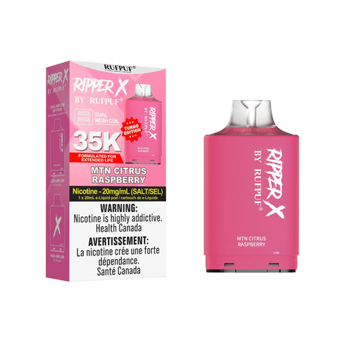 RIPPER X 35K Pods - 20mg GCore MTN-Citrus-Raspberry 30.99 Vape Cloud