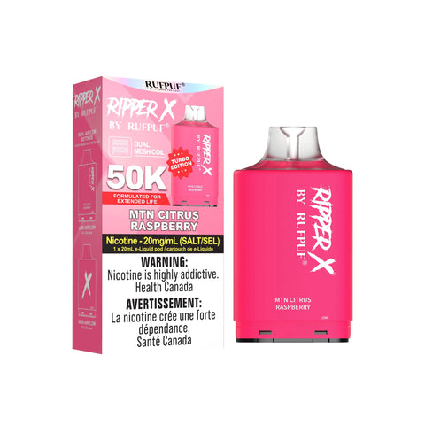 Ripper X - 50K pods Vape Cloud Mtn-Citrus-Raspberry 42.50 Vape Cloud