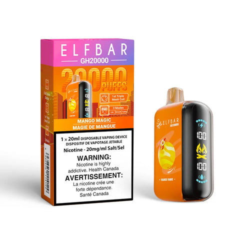 Elf Bar GH20K - Vape Cloud Canada Smoke Arsenal 20mg ON Tax / Mango Magic 39.99 Vape Cloud
