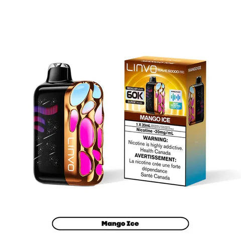 Linvo Rave 60K Pro Disposable Nimbus Distro Mango-Ice 41.99 Vape Cloud