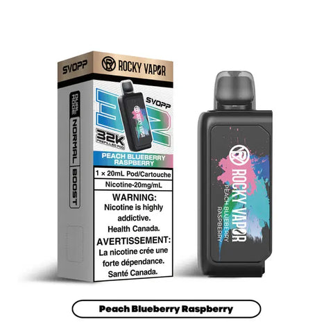OxBar X Rocky Vapor - Svopp 32k | Vape Cloud Canada Nimbus Distro 20mg-ON-Tax-Peach-Blueberry-Raspberry-Svopp-32k 33.99 Vape Cloud