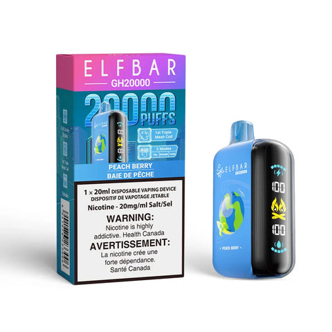 Elf Bar GH20K - Vape Cloud Canada Smoke Arsenal 20mg ON Tax / Peach Berry 39.99 Vape Cloud