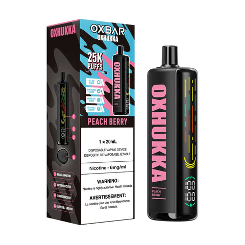 OxBar Oxhukka | Vape Cloud Canada Nimbus Distro 20mg ON Tax / Peach Berry 40.99 Vape Cloud