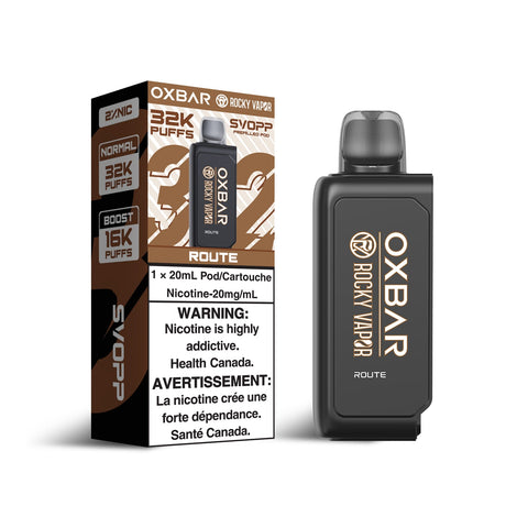 OxBar X Rocky Vapor - Svopp 32k | Vape Cloud Canada Nimbus Distro 20mg ON Tax / Route 33.99 Vape Cloud