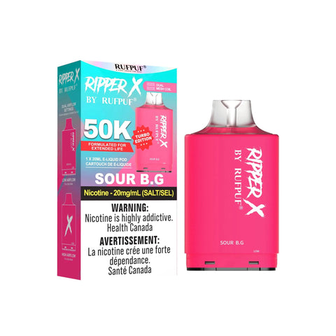 Ripper X 50k Pods | Vape Cloud Canada GCore Sour B.G 38.99 Vape Cloud
