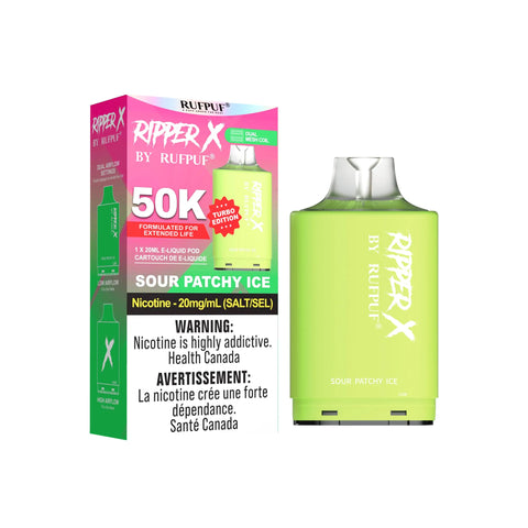 Ripper X - 50K pods GCore Sour-Patchy-Ice 42.50 Vape Cloud