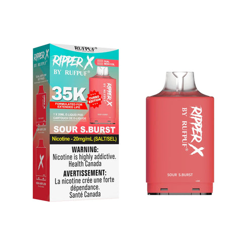 RIPPER X 35K Pods - 20mg GCore Sour-S.Burst 30.99 Vape Cloud