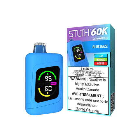 STLTH 60K Disposable Blue Razz Valor Vape Cloud