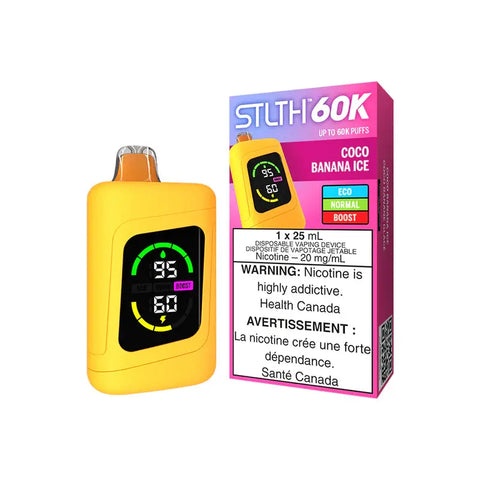 STLTH 60K Disposable | Vape Cloud Canada Valor 20mg-ON-Tax-COCO-BANANA-ICE 43.99 Vape Cloud