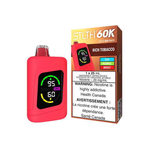 STLTH 60K Disposable Rich Tobacco Valor Vape Cloud