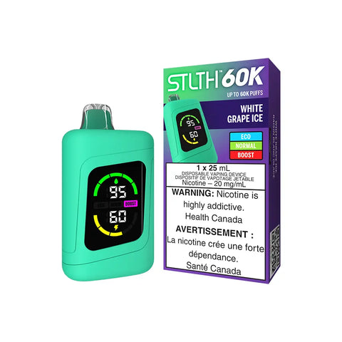 STLTH 60K Disposable White Grape Ice Valor Vape Cloud