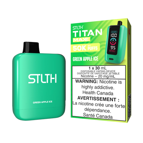 STLTH - Titan Max | Vape Cloud Canada Valor 20mg-ON-Tax-Green-Apple-Ice 44.99  Vape Cloud