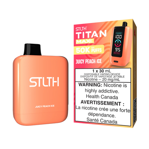 STLTH - Titan Max | Vape Cloud Canada Valor 20mg-ON-Tax-Juicy-Peach-Ice 44.99  Vape Cloud