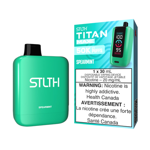 STLTH - Titan Max | Vape Cloud Canada Valor 20mg-ON-Tax-Spearmint 44.99  Vape Cloud