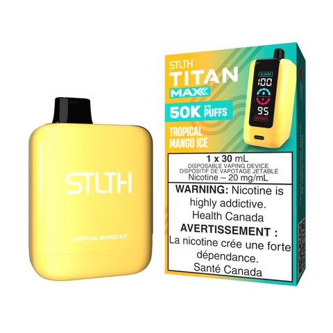 STLTH - Titan Max | Vape Cloud Canada Valor 20mg-ON-Tax-Tropical-Mango-Ice 44.99  Vape Cloud