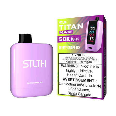 STLTH - Titan Max | Vape Cloud Canada Valor 20mg-ON-Tax-White-Grape-Ice 44.99  Vape Cloud