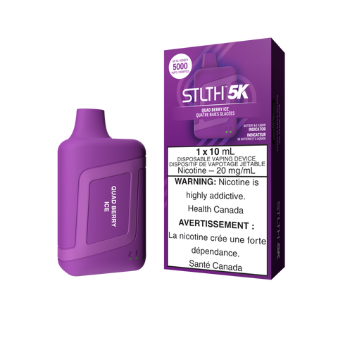 STLTH 5k Disposable | Vape Cloud Canada Valor 20mg / Quad Berry Ice 24.99 Vape Cloud