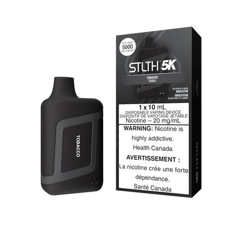 STLTH 5k Disposable | Vape Cloud Canada Valor 20mg / Tobacco 24.99 Vape Cloud