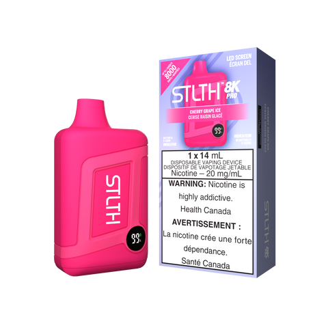 STLTH 8k Pro *ONLINE ONLY CLEARANCE* Valor 20mg / Cherry Grape Ice 24.99 Vape Cloud