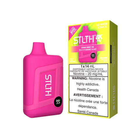 STLTH 8k Pro *ONLINE ONLY CLEARANCE* Valor 20mg / Citrus Burst Ice 24.99 Vape Cloud