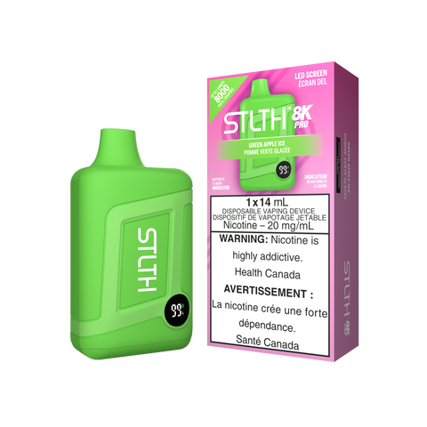 STLTH 8k Pro *ONLINE ONLY CLEARANCE* Valor 20mg / Green Apple Ice 24.99 Vape Cloud