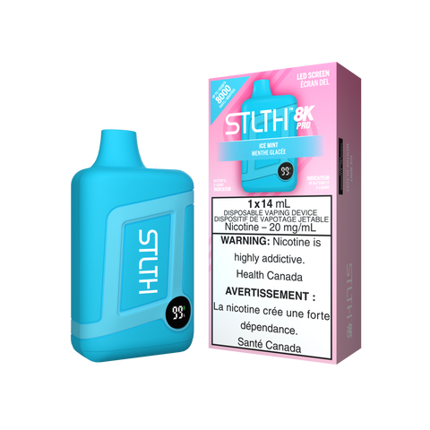 STLTH 8k Pro *ONLINE ONLY CLEARANCE* Valor 20mg / Ice Mint 24.99 Vape Cloud