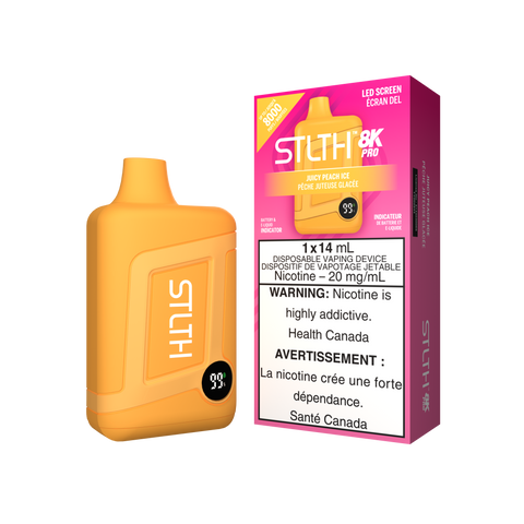 STLTH 8k Pro *ONLINE ONLY CLEARANCE* Valor 20mg / Juicy Peach Ice 24.99 Vape Cloud