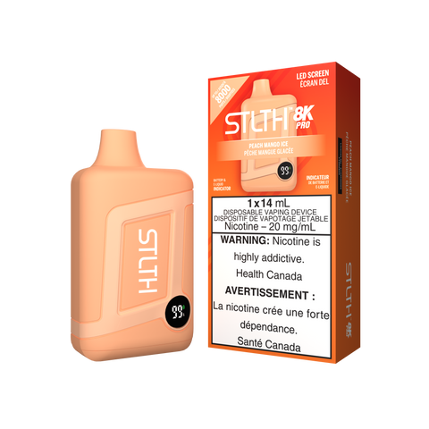 STLTH 8k Pro *ONLINE ONLY CLEARANCE* Valor 20mg / Peach Mango Ice 24.99 Vape Cloud