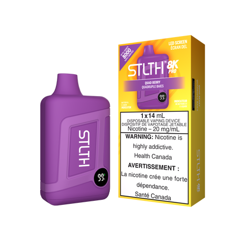 STLTH 8k Pro *ONLINE ONLY CLEARANCE* Valor 20mg / Quad Berry 24.99 Vape Cloud