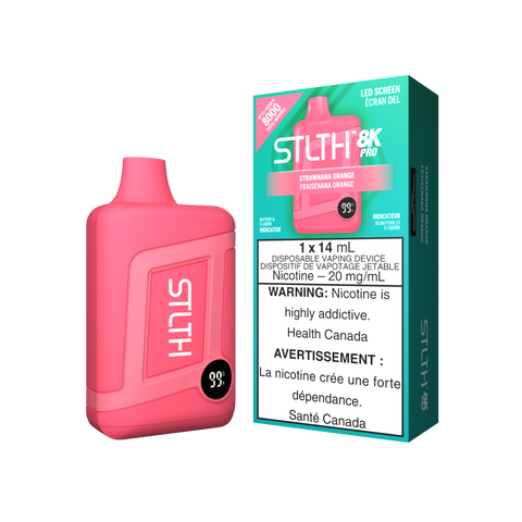 STLTH 8k Pro *ONLINE ONLY CLEARANCE* Valor 20mg / Strawnana Orange 24.99 Vape Cloud
