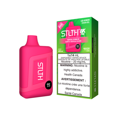 STLTH 8k Pro *ONLINE ONLY CLEARANCE* Valor 20mg / Tropical Storm Ice 24.99 Vape Cloud