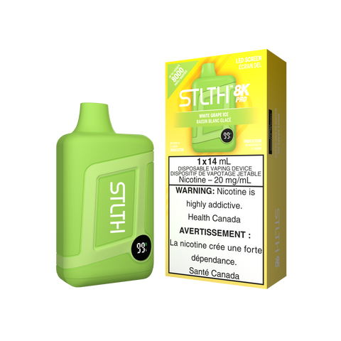 STLTH 8k Pro *ONLINE ONLY CLEARANCE* Valor 20mg / White Grape Ice 24.99 Vape Cloud