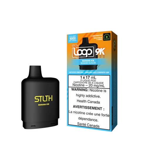 STLTH Loop 9k *ONLINE ONLY CLEARANCE* Valor 20mg / Banana Ice 15.99 Vape Cloud