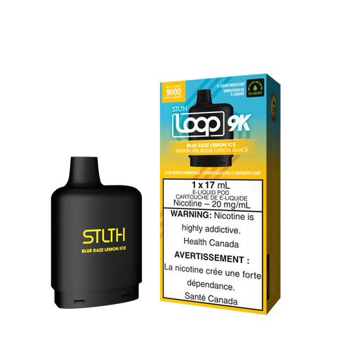 STLTH Loop 9k *ONLINE ONLY CLEARANCE* Valor 20mg / Blue Razz Lemon Ice 15.99 Vape Cloud