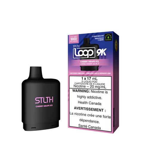 STLTH Loop 9k *ONLINE ONLY CLEARANCE* Valor 20mg / Cherry Grape Ice 15.99 Vape Cloud