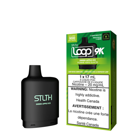 STLTH Loop 9k *ONLINE ONLY CLEARANCE* Valor 20mg / Green Apple Ice 15.99 Vape Cloud