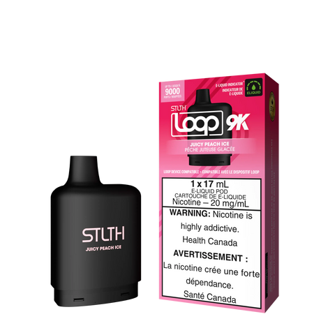 STLTH Loop 9k *ONLINE ONLY CLEARANCE* Valor 20mg / Juicy Peach Ice 15.99 Vape Cloud