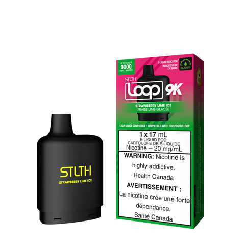 STLTH Loop 9k *ONLINE ONLY CLEARANCE* Valor 20mg / Strawberry Lime Ice 15.99 Vape Cloud