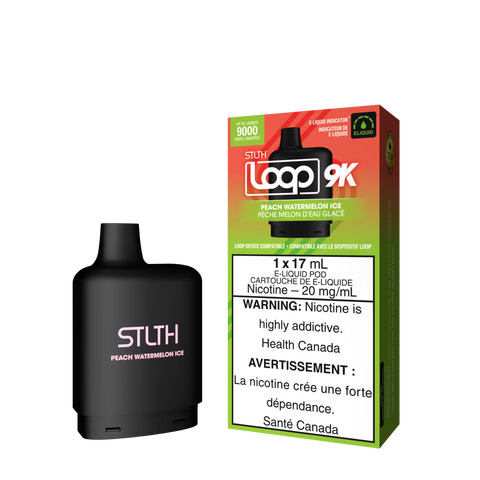 STLTH Loop 9k *ONLINE ONLY CLEARANCE* Valor 20mg / Peach Watermelon Ice 15.99 Vape Cloud