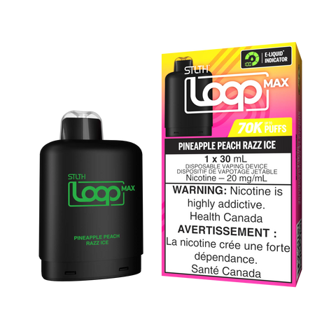 STLTH Loop Max Pods | Vape Cloud Canada Valor 20mg ON Tax / Pineapple Peach Razz Ice 37.99 Vape Cloud