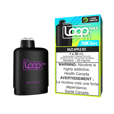 STLTH Loop Max Pods | Vape Cloud Canada Valor 20mg ON Tax / Razz Apple Ice 37.99 Vape Cloud