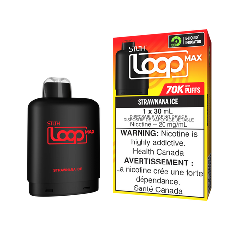 STLTH Loop Max Pods | Vape Cloud Canada Valor 20mg ON Tax / Strawnana Ice 37.99 Vape Cloud