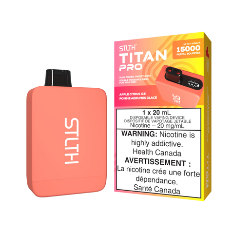 STLTH - Titan Pro | Vape Cloud Canada Valor 20mg ON Tax / Apple Citrus Ice 39.99 Vape Cloud