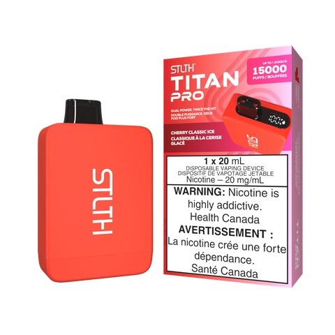 STLTH - Titan Pro | Vape Cloud Canada Valor 20mg ON Tax / Cherry Classic Ice 39.99 Vape Cloud