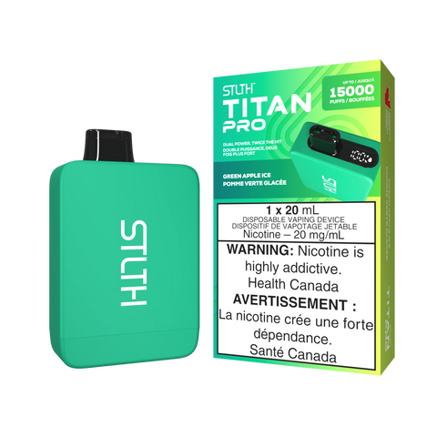 STLTH - Titan Pro | Vape Cloud Canada Valor 20mg ON Tax / Green Apple Ice 39.99 Vape Cloud
