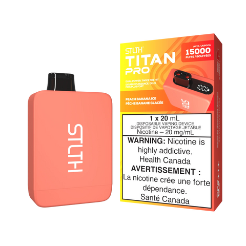STLTH - Titan Pro | Vape Cloud Canada Valor 20mg ON Tax / Peach Banana Ice 39.99 Vape Cloud