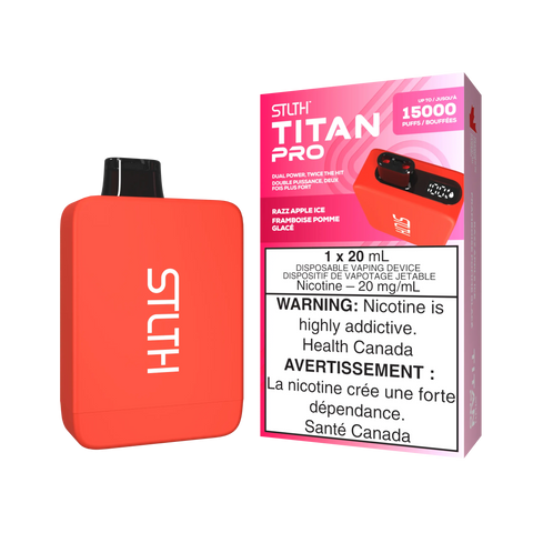 STLTH - Titan Pro | Vape Cloud Canada Valor 20mg ON Tax / Razz Apple Ice 39.99 Vape Cloud