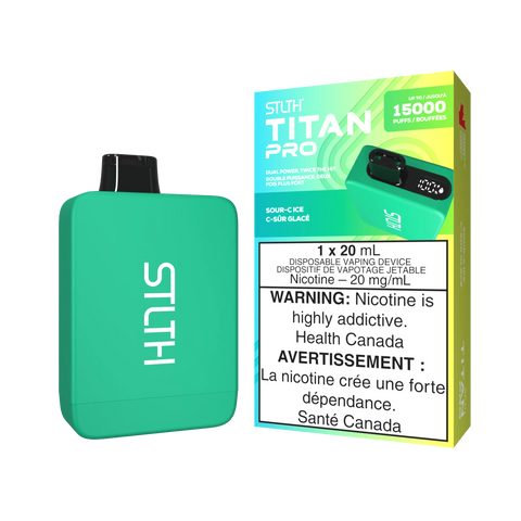 STLTH - Titan Pro | Vape Cloud Canada Valor 20mg ON Tax / Sour-C Ice 39.99 Vape Cloud