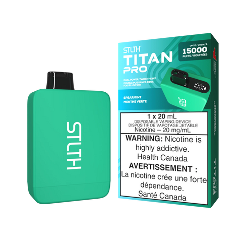 STLTH - Titan Pro | Vape Cloud Canada Valor 20mg ON Tax / Spearmint 39.99 Vape Cloud